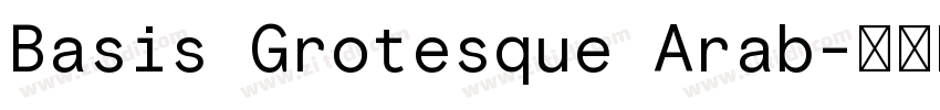 Basis Grotesque Arab字体转换
